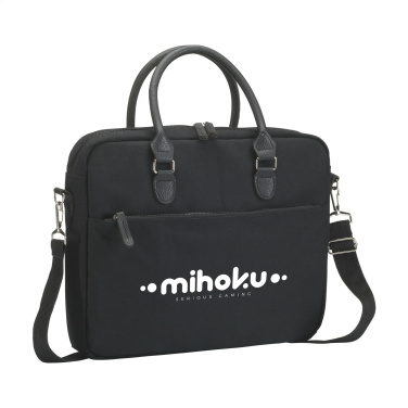 Logo trade corporate gifts image of: Denver Recycled Canvas 15.6-inch laptop bag