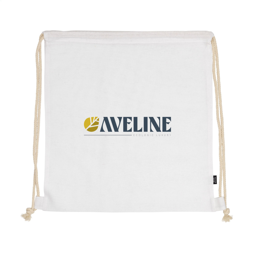Logo trade corporate gifts image of: PromoColour GRS Recycled Cotton Backpack (150 g/m²)