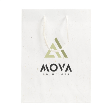 Logo trade promotional merchandise picture of: Leaf It Bag recycled with straw fibres (180 g/m²) M
