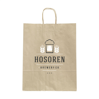 Logo trade corporate gift photo of: Leaf It Bag recycled grass paper (90 g/m²) M