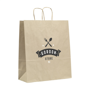 Logo trade promotional product photo of: Leaf It Bag Wide recycled grass paper (90 g/m²) L