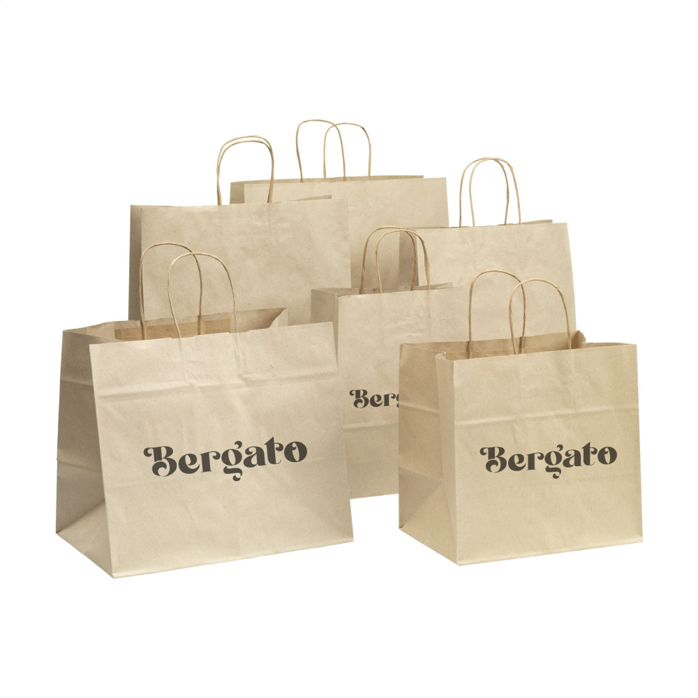 Logotrade promotional giveaway image of: Leaf It Bag recycled grass paper (90 g/m²) L