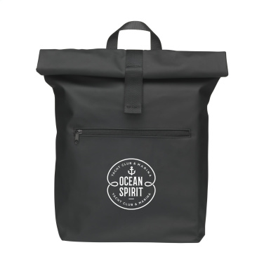 Logotrade promotional gift image of: Lennon Roll-Top Recycled Backpack