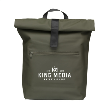 Logotrade promotional merchandise photo of: Lennon Roll-Top Recycled Backpack