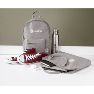 Logo trade promotional merchandise photo of: Wolkat Agadir Recycled Textile Backpack