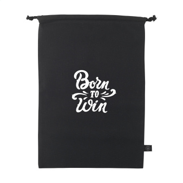 Logo trade promotional product photo of: Gift Pouch GRS Recycled Cotton (150 g/m²) L