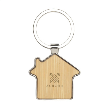 Logo trade promotional products image of: Casa bamboo keyring