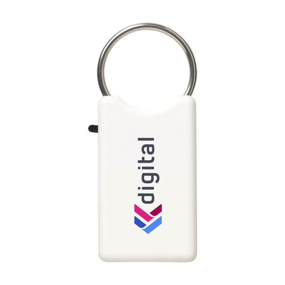 Logo trade promotional gifts image of: Safe GRS Recycled Key Ring
