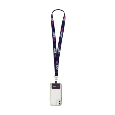 Logotrade business gift image of: Lanyard Sublimation RPET 2 cm with Patch keycord