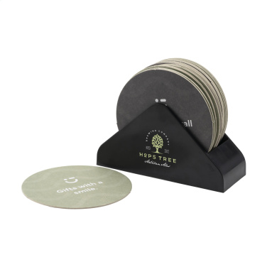 Logotrade promotional giveaway image of: Recycled Holder Beer Coasters