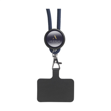 Logo trade promotional gift photo of: Lace Lanyard GRS RPET 5 mm keycord