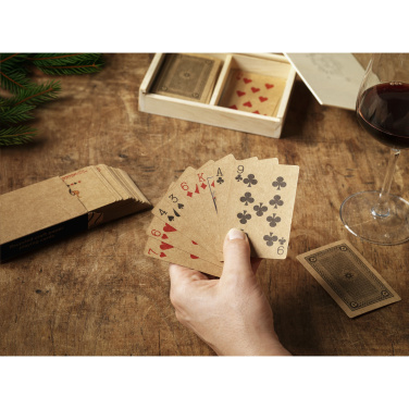 Logo trade business gifts image of: Recycled Playing Cards Double X-Mas