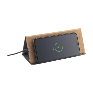 Logotrade promotional item picture of: Cork Wireless Charging Mousepad