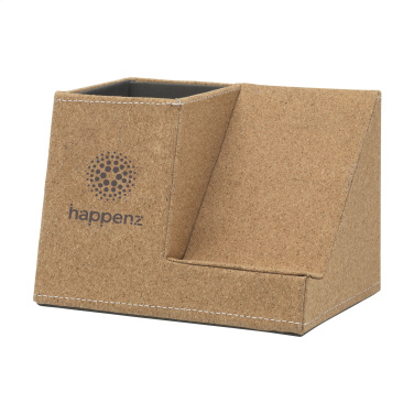 Logo trade promotional giveaways image of: Ecork Pen Holder Wireless Charger