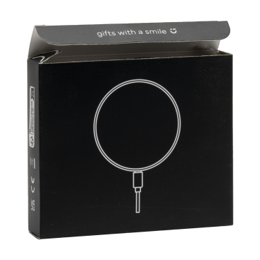 Logo trade corporate gifts image of: Coil RCS Recycled Wireless Charger