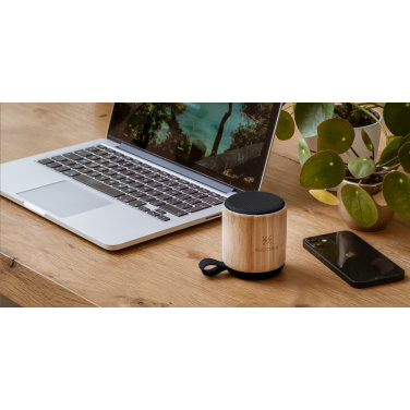 Logotrade promotional items photo of: Timor Bamboo Wireless Speaker