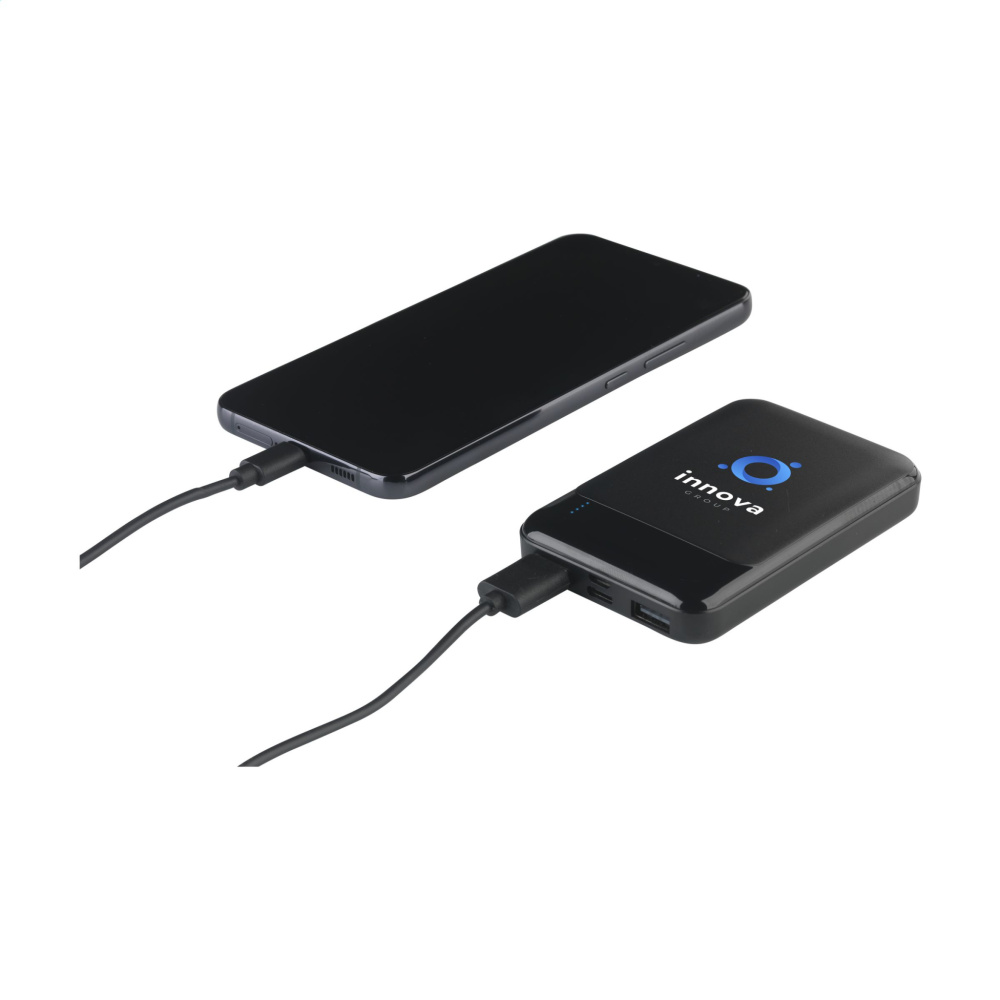 Logo trade promotional giveaway photo of: Compact 5000 RCS Recycled ABS Powerbank
