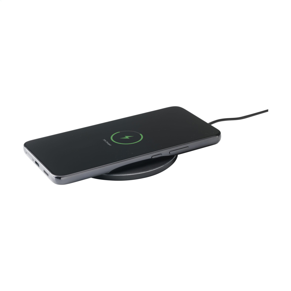 Logotrade promotional gift picture of: Tecco GRS Recycled Alu 15W Wireless Charger