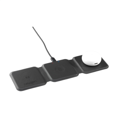 Logotrade promotional giveaway image of: TriCharge RCS  Recycled PU Wireless Charger