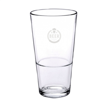 Logo trade promotional items image of: Beer Glass Stackable 340 ml
