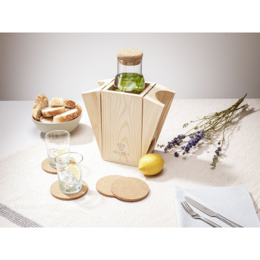 Logo trade advertising product photo of: Zuja Recycled Water Glass 200 ml