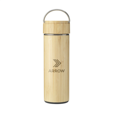 Logo trade promotional gifts picture of: Nikko 330 ml bamboo thermo bottle/thermo cup