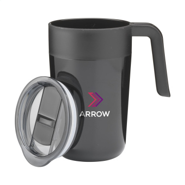 Logo trade promotional merchandise image of: Fika RCS Recycled Steel Cup 400 ml thermo cup