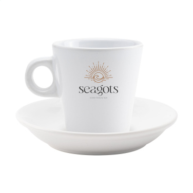 Logo trade advertising products image of: Burano 200 ml mug and saucer