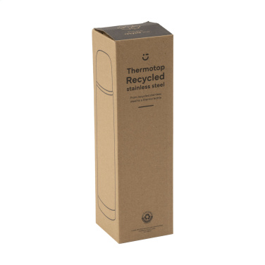 Logo trade promotional giveaway photo of: Thermotop Midi RCS Recycled Steel 500 ml thermo bottle