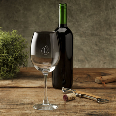 Logo trade corporate gifts picture of: Smokey Wine Glass 465 ml