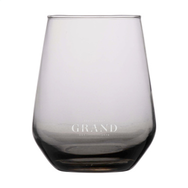 Logo trade promotional merchandise image of: Smokey Water Glass 450 ml