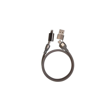 Logo trade promotional merchandise image of: Charging cable with data transfer DONNES Pierre Cardin