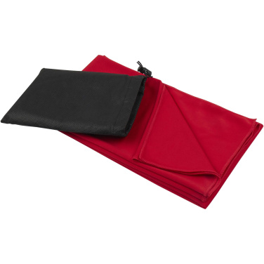 Logo trade corporate gift photo of: Lucas RPET sport towel 70x140 cm