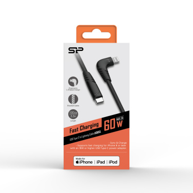 Logo trade promotional items image of: DATA TRANSFER CABLE Boost Link Nylon LK50CL Type C Lightning