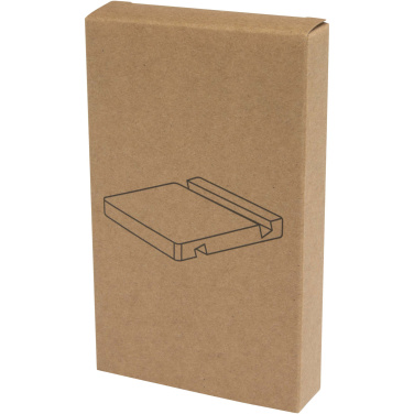 Logo trade promotional giveaways image of: Bubup bamboo 2-angled tablet and phone stand