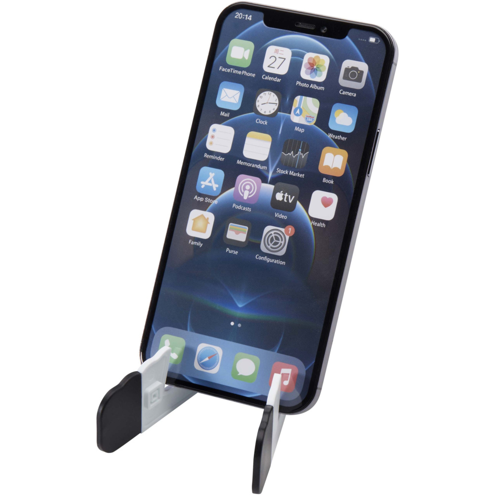 Logotrade corporate gift picture of: Buna recycled plastic foldable tablet and phone stand