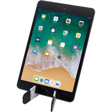 Logo trade promotional products image of: Buna recycled plastic foldable tablet and phone stand