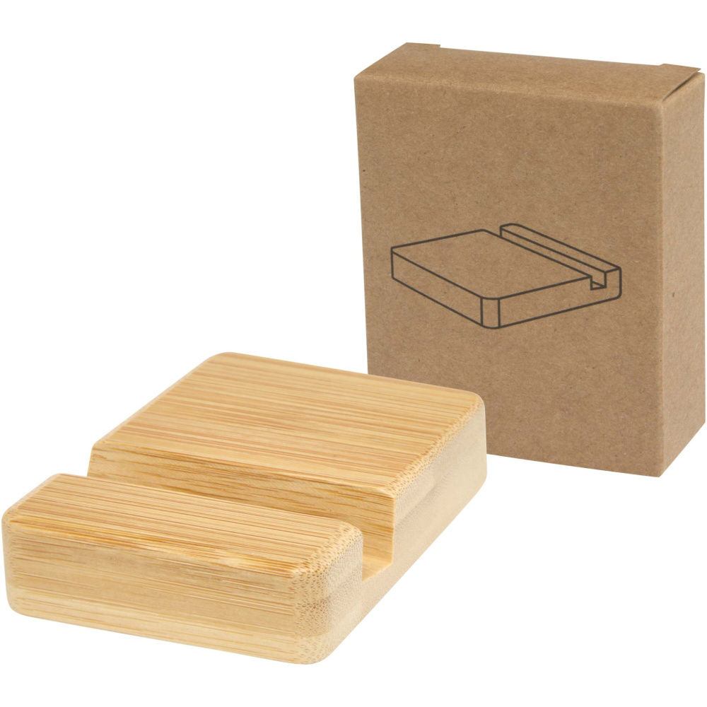 Logotrade promotional merchandise image of: Ebla bamboo phone stand
