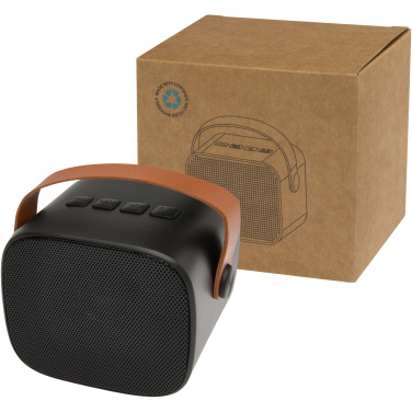 Logo trade promotional item photo of: Diya 3W wireless recycled plastic speaker