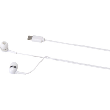 Logotrade promotional item picture of: Dofida wired Type-C earbuds with recycled plastic storage box