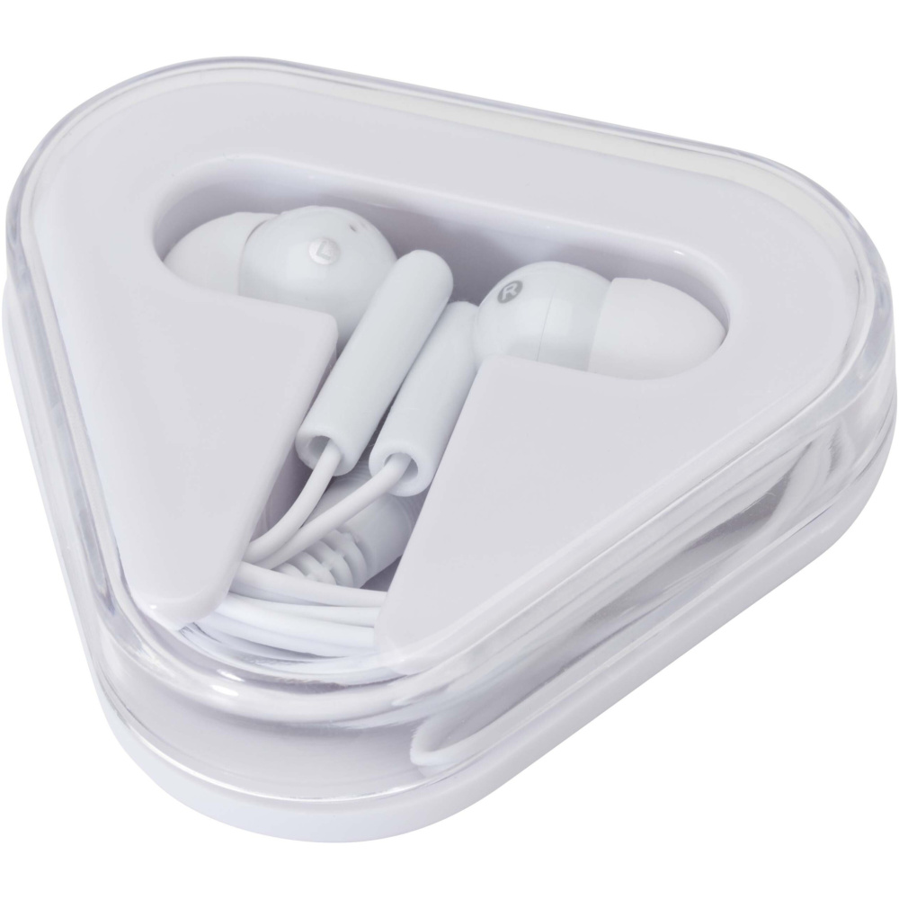 Logo trade promotional giveaway photo of: Rebel earbuds with recycled plastic storage box