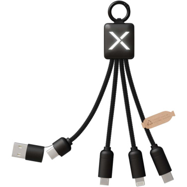 Logo trade promotional gifts picture of: SCX.design C13 15W 5-in-1 charging cable