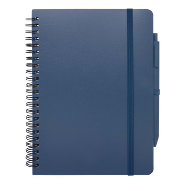 Logotrade advertising products photo of: Thalaasa A5 ocean-bound hard cover notebook with ballpoint pen (black ink)