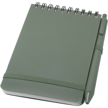 Logotrade advertising product image of: Thalaasa A6 hard cover ocean-bound notebook with ballpoint pen (black ink)