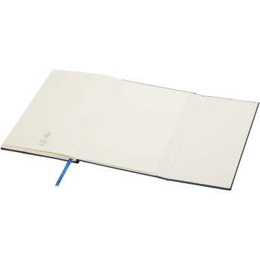 Logotrade promotional item image of: Alejandra A5 recycled plastic hard cover notebook