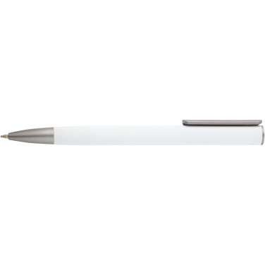 Logotrade promotional giveaway picture of: Ziggur aluminium ballpoint pen (blue ink)