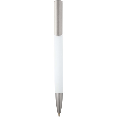 Logotrade promotional product image of: Ziggur aluminium ballpoint pen (blue ink)