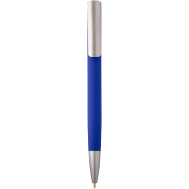 Logo trade promotional giveaway photo of: Ziggur aluminium ballpoint pen (blue ink)