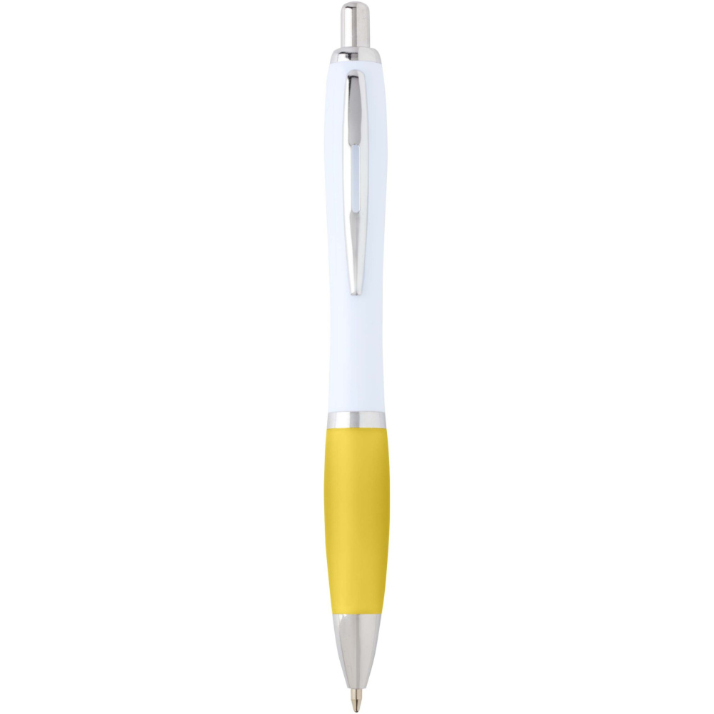 Logo trade corporate gift photo of: Nash recycled plastic ballpoint pen (blue ink)