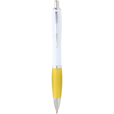 Logo trade promotional giveaways image of: Nash recycled plastic ballpoint pen (blue ink)